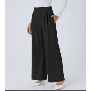 NWT Halara Black XL Flex DayStretch High-Waisted Pocket Straight Leg Work Pants